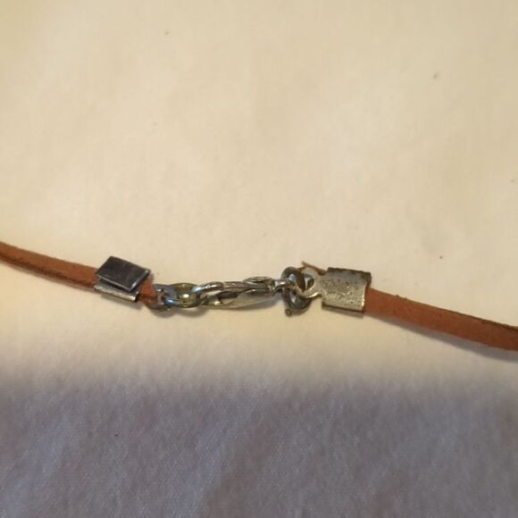 Colorful diamond shape long necklace - Picture 3 of 4